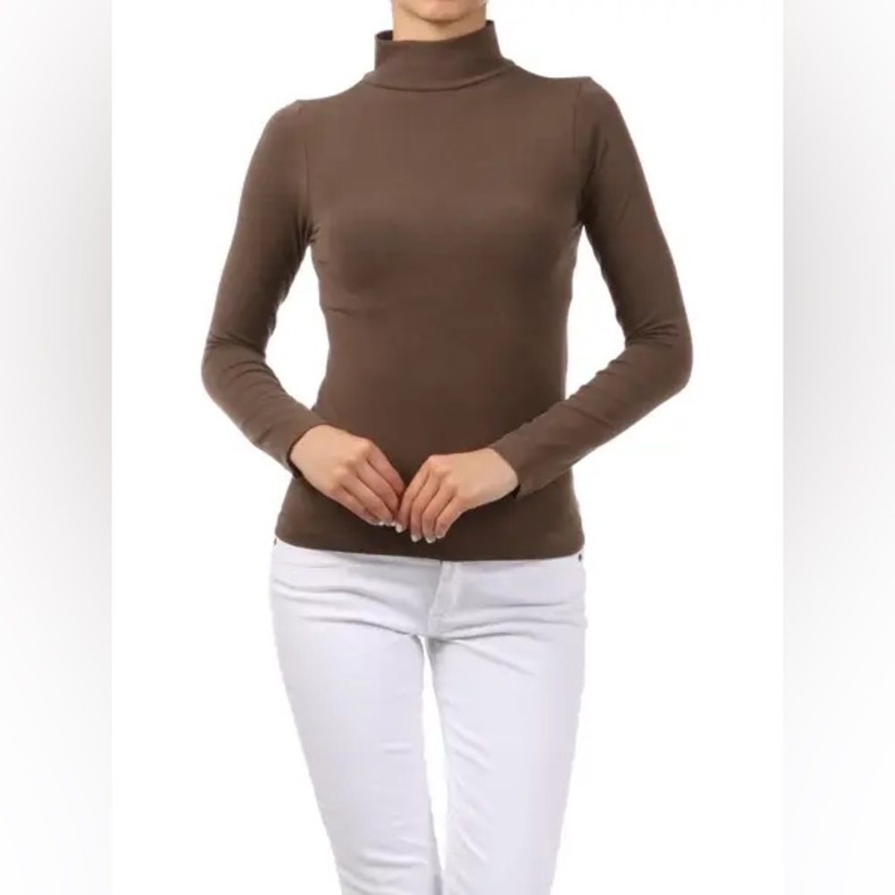 Mock Neck Long Sleeve Top